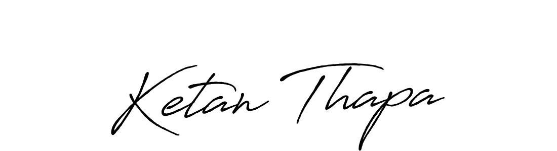 Use a signature maker to create a handwritten signature online. With this signature software, you can design (Antro_Vectra_Bolder) your own signature for name Ketan Thapa. Ketan Thapa signature style 7 images and pictures png