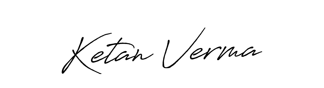 Make a beautiful signature design for name Ketan Verma. Use this online signature maker to create a handwritten signature for free. Ketan Verma signature style 7 images and pictures png