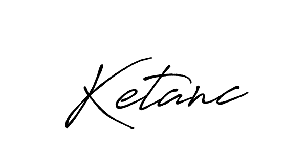 Use a signature maker to create a handwritten signature online. With this signature software, you can design (Antro_Vectra_Bolder) your own signature for name Ketanc. Ketanc signature style 7 images and pictures png