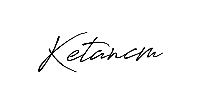 Make a beautiful signature design for name Ketancm. Use this online signature maker to create a handwritten signature for free. Ketancm signature style 7 images and pictures png