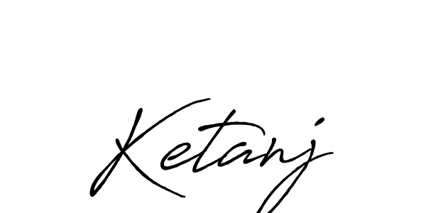 How to make Ketanj signature? Antro_Vectra_Bolder is a professional autograph style. Create handwritten signature for Ketanj name. Ketanj signature style 7 images and pictures png