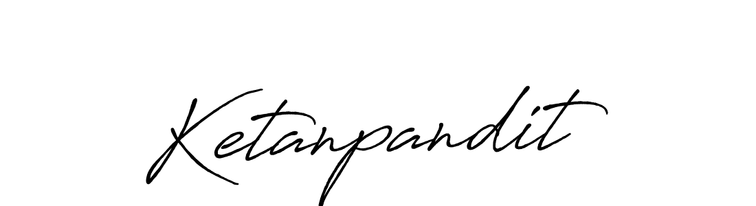 How to Draw Ketanpandit signature style? Antro_Vectra_Bolder is a latest design signature styles for name Ketanpandit. Ketanpandit signature style 7 images and pictures png