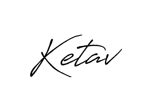 Make a beautiful signature design for name Ketav. With this signature (Antro_Vectra_Bolder) style, you can create a handwritten signature for free. Ketav signature style 7 images and pictures png