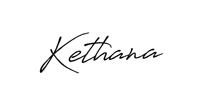 Create a beautiful signature design for name Kethana. With this signature (Antro_Vectra_Bolder) fonts, you can make a handwritten signature for free. Kethana signature style 7 images and pictures png