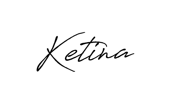 How to make Ketina name signature. Use Antro_Vectra_Bolder style for creating short signs online. This is the latest handwritten sign. Ketina signature style 7 images and pictures png