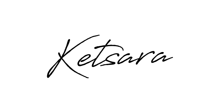 How to make Ketsara name signature. Use Antro_Vectra_Bolder style for creating short signs online. This is the latest handwritten sign. Ketsara signature style 7 images and pictures png