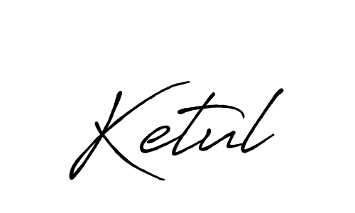 Create a beautiful signature design for name Ketul. With this signature (Antro_Vectra_Bolder) fonts, you can make a handwritten signature for free. Ketul signature style 7 images and pictures png