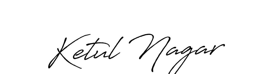 How to make Ketul Nagar signature? Antro_Vectra_Bolder is a professional autograph style. Create handwritten signature for Ketul Nagar name. Ketul Nagar signature style 7 images and pictures png