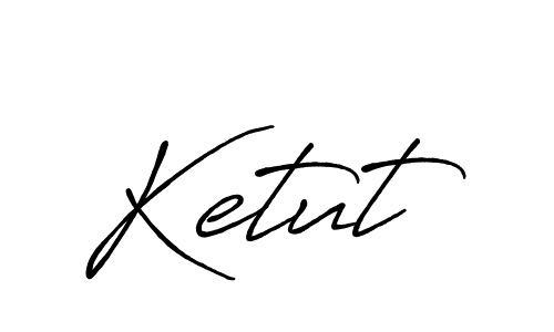 if you are searching for the best signature style for your name Ketut. so please give up your signature search. here we have designed multiple signature styles  using Antro_Vectra_Bolder. Ketut signature style 7 images and pictures png