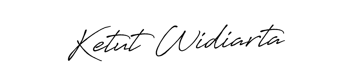 Make a beautiful signature design for name Ketut Widiarta. With this signature (Antro_Vectra_Bolder) style, you can create a handwritten signature for free. Ketut Widiarta signature style 7 images and pictures png