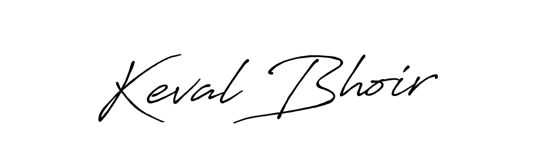 Design your own signature with our free online signature maker. With this signature software, you can create a handwritten (Antro_Vectra_Bolder) signature for name Keval Bhoir. Keval Bhoir signature style 7 images and pictures png