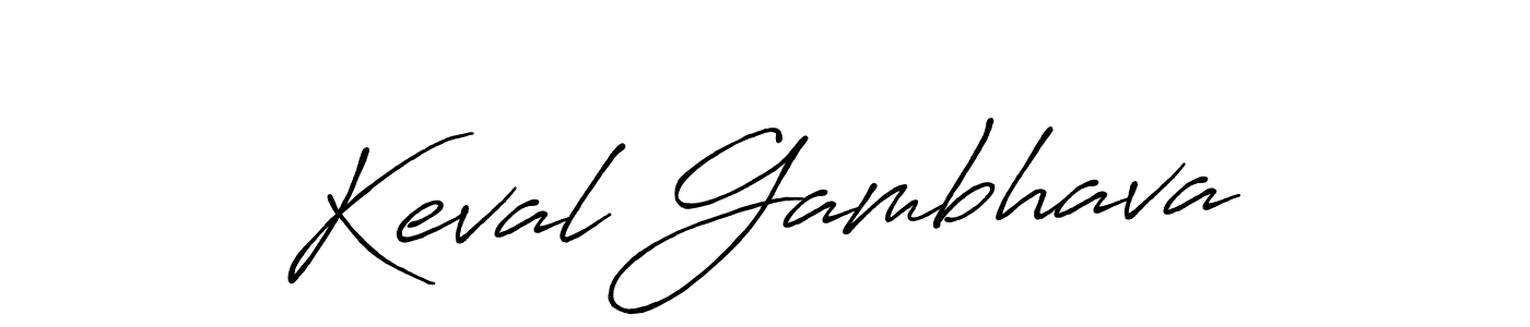 Keval Gambhava stylish signature style. Best Handwritten Sign (Antro_Vectra_Bolder) for my name. Handwritten Signature Collection Ideas for my name Keval Gambhava. Keval Gambhava signature style 7 images and pictures png