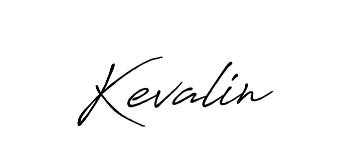 You should practise on your own different ways (Antro_Vectra_Bolder) to write your name (Kevalin) in signature. don't let someone else do it for you. Kevalin signature style 7 images and pictures png