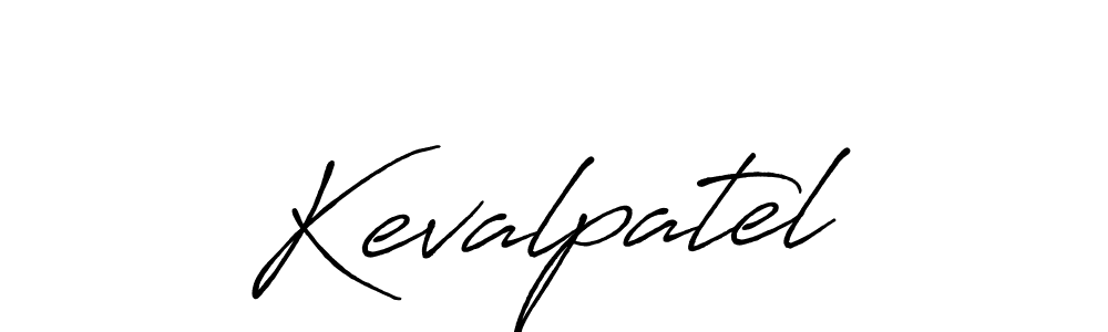 Make a beautiful signature design for name Kevalpatel. With this signature (Antro_Vectra_Bolder) style, you can create a handwritten signature for free. Kevalpatel signature style 7 images and pictures png