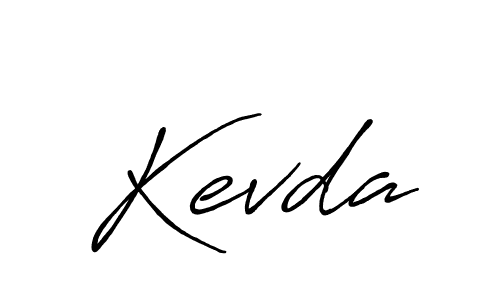 Create a beautiful signature design for name Kevda. With this signature (Antro_Vectra_Bolder) fonts, you can make a handwritten signature for free. Kevda signature style 7 images and pictures png