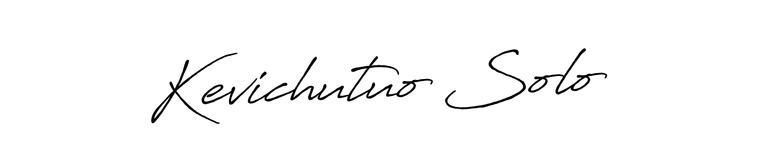 How to make Kevichutuo Solo signature? Antro_Vectra_Bolder is a professional autograph style. Create handwritten signature for Kevichutuo Solo name. Kevichutuo Solo signature style 7 images and pictures png