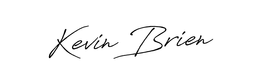 How to make Kevin Brien name signature. Use Antro_Vectra_Bolder style for creating short signs online. This is the latest handwritten sign. Kevin Brien signature style 7 images and pictures png