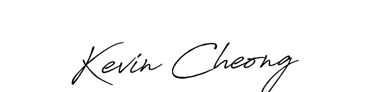 The best way (Antro_Vectra_Bolder) to make a short signature is to pick only two or three words in your name. The name Kevin Cheong include a total of six letters. For converting this name. Kevin Cheong signature style 7 images and pictures png