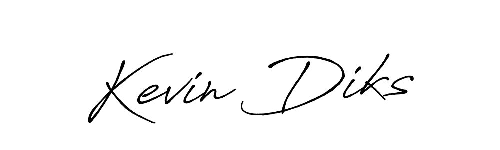 Kevin Diks stylish signature style. Best Handwritten Sign (Antro_Vectra_Bolder) for my name. Handwritten Signature Collection Ideas for my name Kevin Diks. Kevin Diks signature style 7 images and pictures png