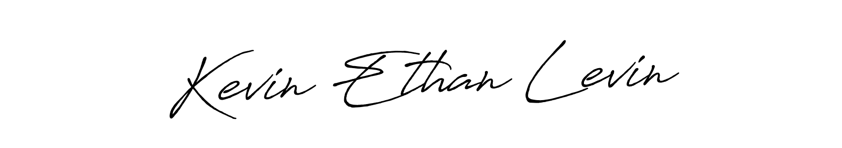 Make a beautiful signature design for name Kevin Ethan Levin. With this signature (Antro_Vectra_Bolder) style, you can create a handwritten signature for free. Kevin Ethan Levin signature style 7 images and pictures png