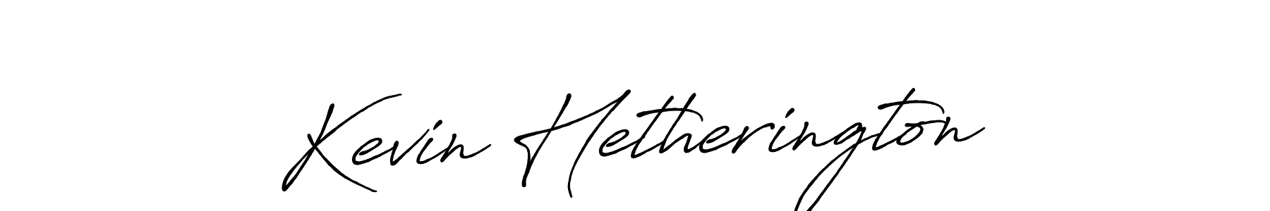 How to make Kevin Hetherington name signature. Use Antro_Vectra_Bolder style for creating short signs online. This is the latest handwritten sign. Kevin Hetherington signature style 7 images and pictures png