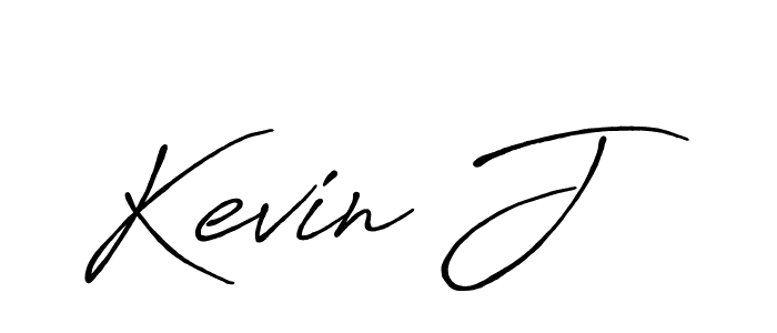 Also You can easily find your signature by using the search form. We will create Kevin J name handwritten signature images for you free of cost using Antro_Vectra_Bolder sign style. Kevin J signature style 7 images and pictures png