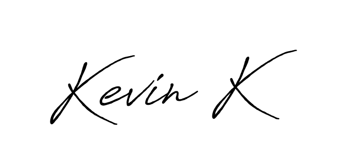 It looks lik you need a new signature style for name Kevin K. Design unique handwritten (Antro_Vectra_Bolder) signature with our free signature maker in just a few clicks. Kevin K signature style 7 images and pictures png