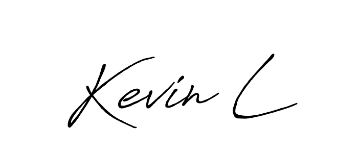 It looks lik you need a new signature style for name Kevin L. Design unique handwritten (Antro_Vectra_Bolder) signature with our free signature maker in just a few clicks. Kevin L signature style 7 images and pictures png