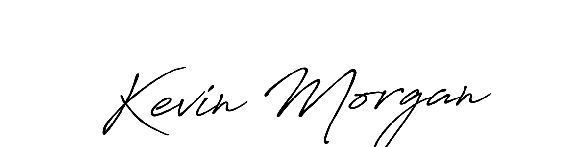 How to make Kevin Morgan name signature. Use Antro_Vectra_Bolder style for creating short signs online. This is the latest handwritten sign. Kevin Morgan signature style 7 images and pictures png