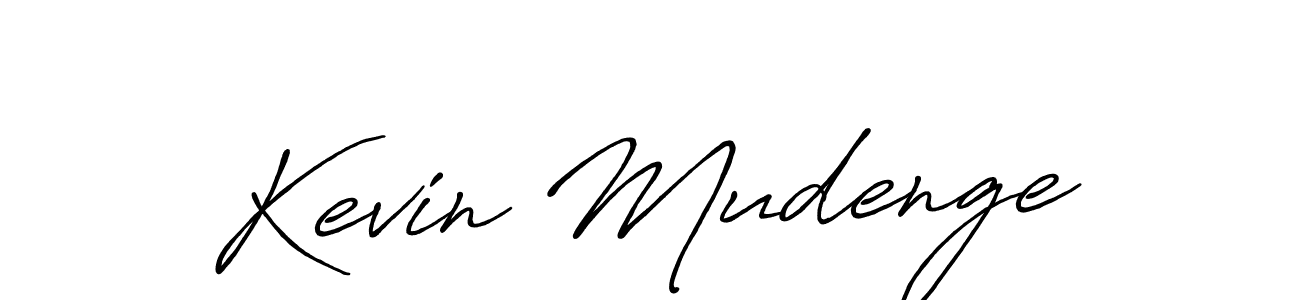 How to make Kevin Mudenge name signature. Use Antro_Vectra_Bolder style for creating short signs online. This is the latest handwritten sign. Kevin Mudenge signature style 7 images and pictures png