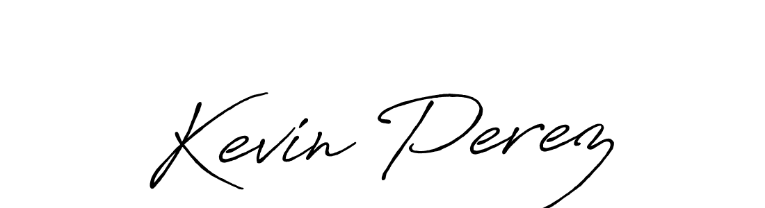How to make Kevin Perez name signature. Use Antro_Vectra_Bolder style for creating short signs online. This is the latest handwritten sign. Kevin Perez signature style 7 images and pictures png