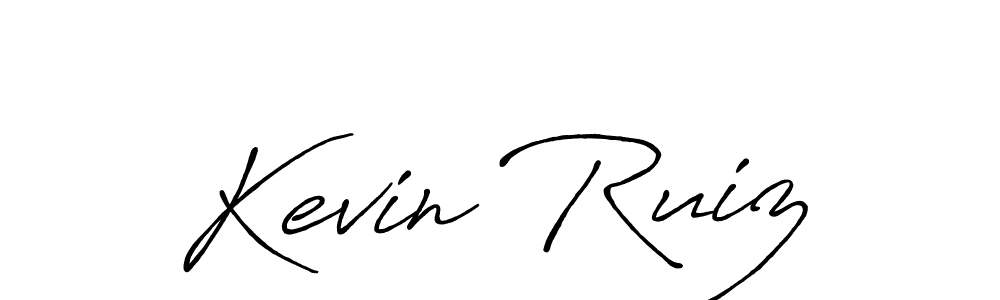Design your own signature with our free online signature maker. With this signature software, you can create a handwritten (Antro_Vectra_Bolder) signature for name Kevin Ruiz. Kevin Ruiz signature style 7 images and pictures png