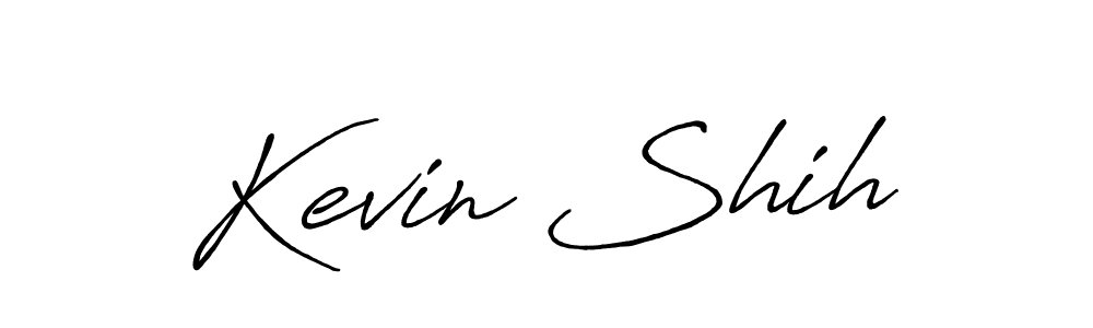 How to make Kevin Shih name signature. Use Antro_Vectra_Bolder style for creating short signs online. This is the latest handwritten sign. Kevin Shih signature style 7 images and pictures png