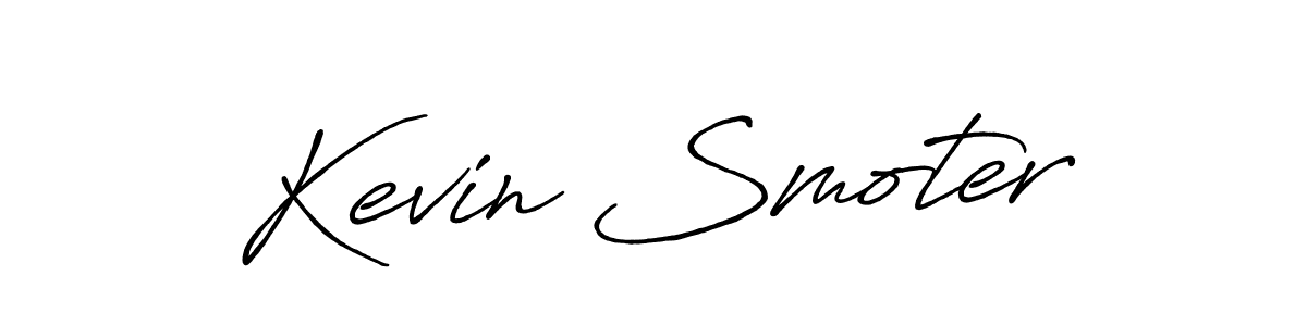 Design your own signature with our free online signature maker. With this signature software, you can create a handwritten (Antro_Vectra_Bolder) signature for name Kevin Smoter. Kevin Smoter signature style 7 images and pictures png