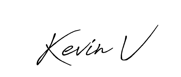Best and Professional Signature Style for Kevin V. Antro_Vectra_Bolder Best Signature Style Collection. Kevin V signature style 7 images and pictures png