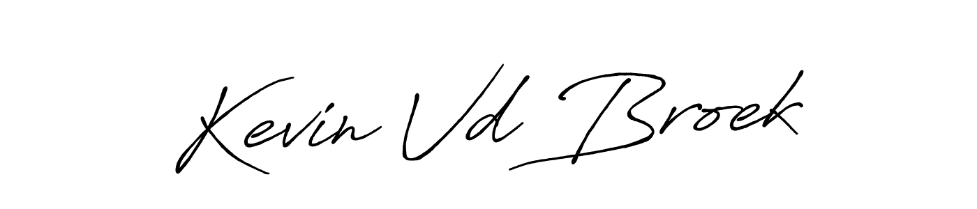Make a short Kevin Vd Broek signature style. Manage your documents anywhere anytime using Antro_Vectra_Bolder. Create and add eSignatures, submit forms, share and send files easily. Kevin Vd Broek signature style 7 images and pictures png