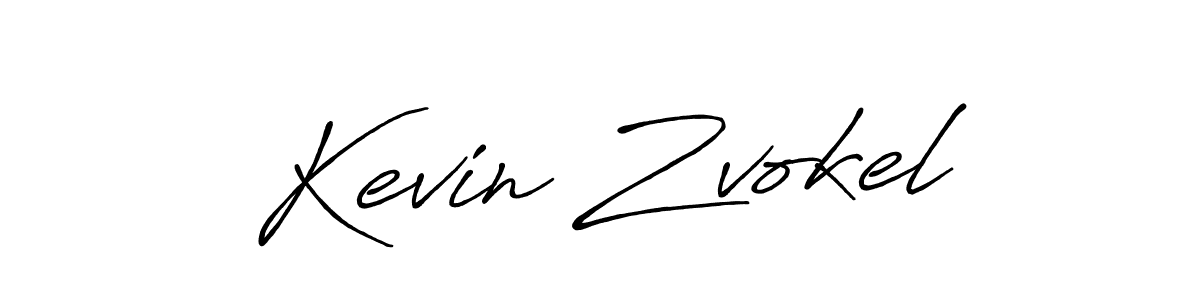 Create a beautiful signature design for name Kevin Zvokel. With this signature (Antro_Vectra_Bolder) fonts, you can make a handwritten signature for free. Kevin Zvokel signature style 7 images and pictures png