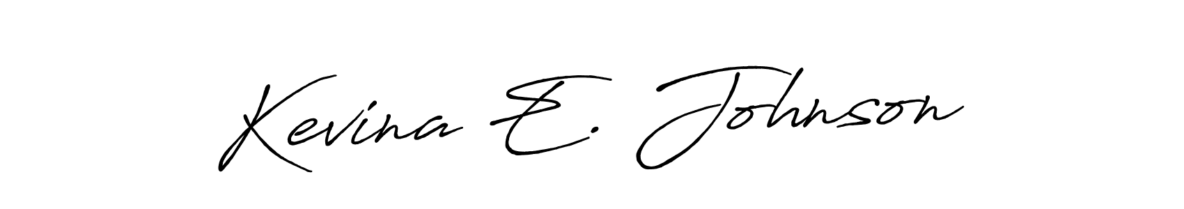 Similarly Antro_Vectra_Bolder is the best handwritten signature design. Signature creator online .You can use it as an online autograph creator for name Kevina E. Johnson. Kevina E. Johnson signature style 7 images and pictures png
