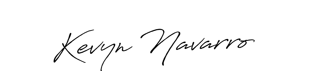 Use a signature maker to create a handwritten signature online. With this signature software, you can design (Antro_Vectra_Bolder) your own signature for name Kevyn Navarro. Kevyn Navarro signature style 7 images and pictures png