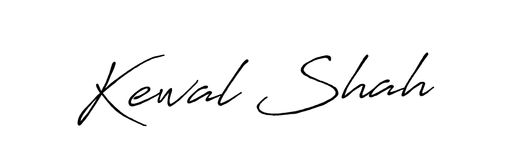 How to make Kewal Shah name signature. Use Antro_Vectra_Bolder style for creating short signs online. This is the latest handwritten sign. Kewal Shah signature style 7 images and pictures png