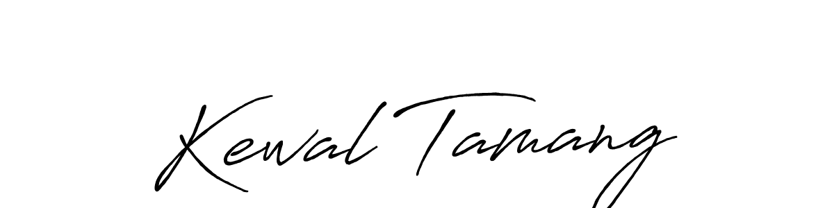 Use a signature maker to create a handwritten signature online. With this signature software, you can design (Antro_Vectra_Bolder) your own signature for name Kewal Tamang. Kewal Tamang signature style 7 images and pictures png