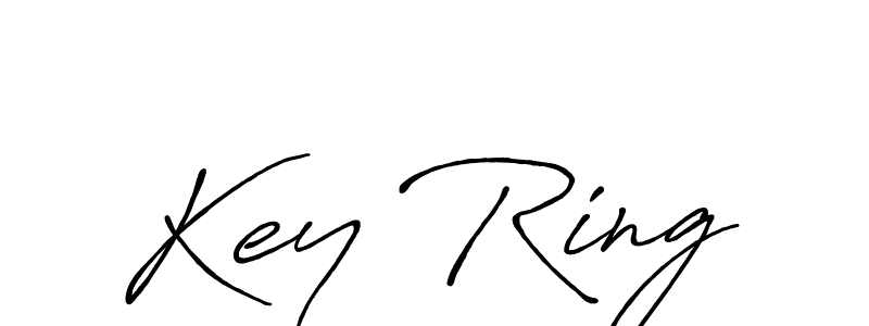 You should practise on your own different ways (Antro_Vectra_Bolder) to write your name (Key Ring) in signature. don't let someone else do it for you. Key Ring signature style 7 images and pictures png