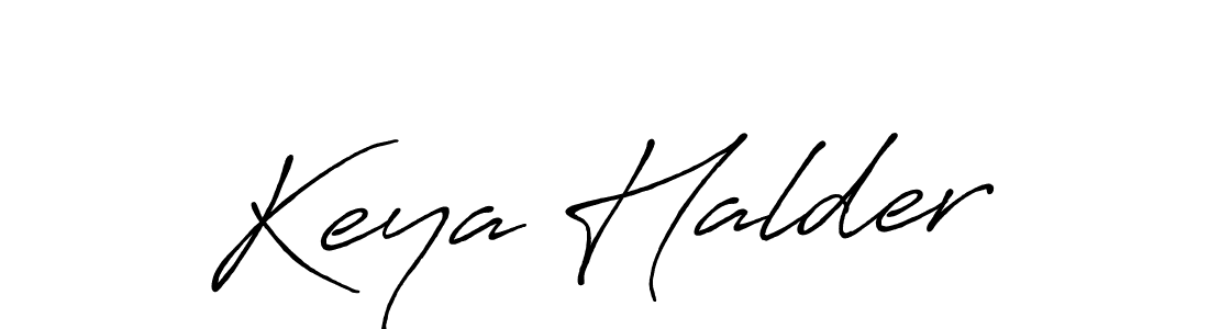 Keya Halder stylish signature style. Best Handwritten Sign (Antro_Vectra_Bolder) for my name. Handwritten Signature Collection Ideas for my name Keya Halder. Keya Halder signature style 7 images and pictures png