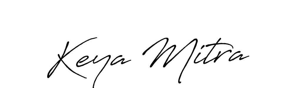 Create a beautiful signature design for name Keya Mitra. With this signature (Antro_Vectra_Bolder) fonts, you can make a handwritten signature for free. Keya Mitra signature style 7 images and pictures png