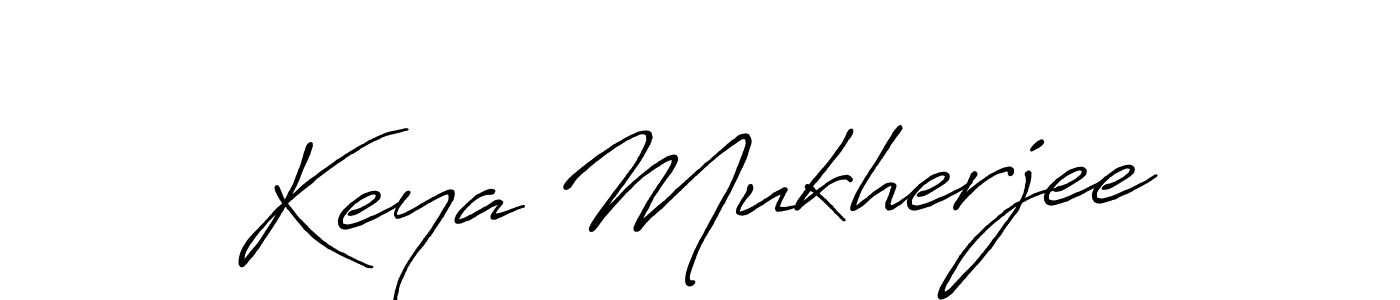 How to make Keya Mukherjee name signature. Use Antro_Vectra_Bolder style for creating short signs online. This is the latest handwritten sign. Keya Mukherjee signature style 7 images and pictures png