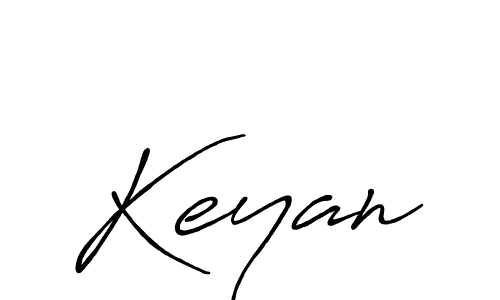 Also we have Keyan name is the best signature style. Create professional handwritten signature collection using Antro_Vectra_Bolder autograph style. Keyan signature style 7 images and pictures png