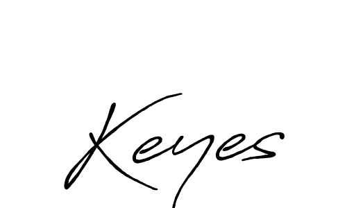 Use a signature maker to create a handwritten signature online. With this signature software, you can design (Antro_Vectra_Bolder) your own signature for name Keyes. Keyes signature style 7 images and pictures png