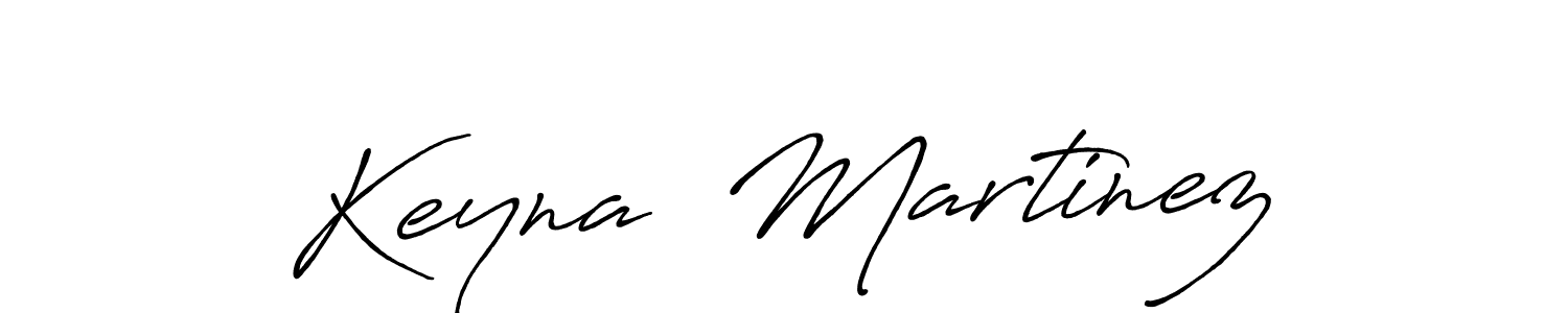 Create a beautiful signature design for name Keyna  Martinez. With this signature (Antro_Vectra_Bolder) fonts, you can make a handwritten signature for free. Keyna  Martinez signature style 7 images and pictures png