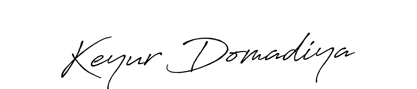 Keyur Domadiya stylish signature style. Best Handwritten Sign (Antro_Vectra_Bolder) for my name. Handwritten Signature Collection Ideas for my name Keyur Domadiya. Keyur Domadiya signature style 7 images and pictures png