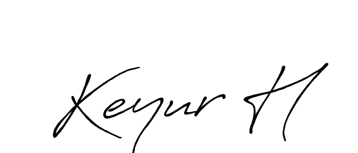 Best and Professional Signature Style for Keyur H. Antro_Vectra_Bolder Best Signature Style Collection. Keyur H signature style 7 images and pictures png